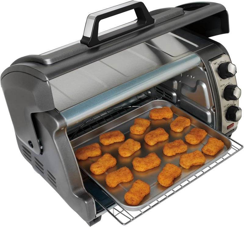 Hamilton Beach 6 Slice Easy Reach Toaster Oven,Black ,31126D