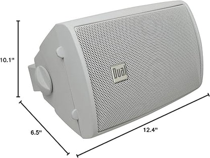 Dual Audio LU47PW 4 3-Way Indoor/Outdoor Speakers (White)