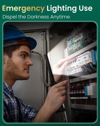 Rechargeable LED Work Light with Magnetic Base, 360 Degree Rotating Portable Flashlight, 5 Lighting Modes, Compact Inspection Light for Garage, Car Repair, BBQ, and Home Use