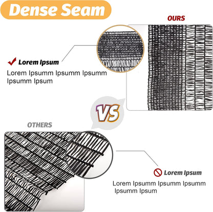 Garden Expert 10ft x 15ft 50% Black Sun Shade Net Plant Mesh Shade Cloth Sunblock UV Resistant Netting for Greenhouse&Garden