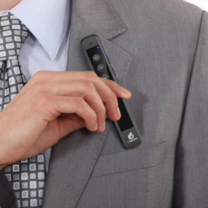 LNKOO Presentation Remote, RF 2.4GHz Wireless Presenter PowerPoint PPT Clicker Slides Advancer Remote Control Rechargeable Presenter Support Hyperlink