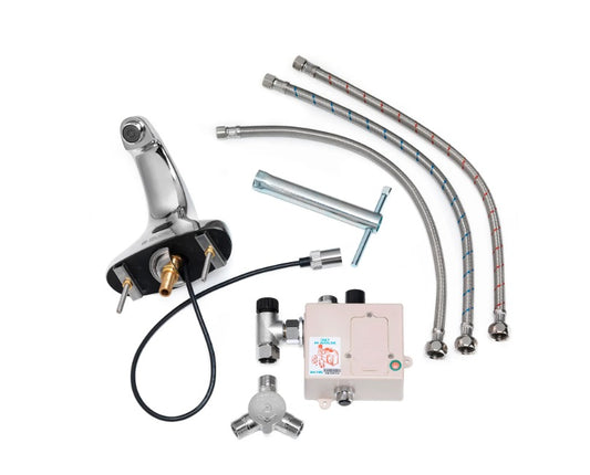 Global Industrial™ Sensor Bathroom Sink Faucet, 0.5 GPM, Chrome