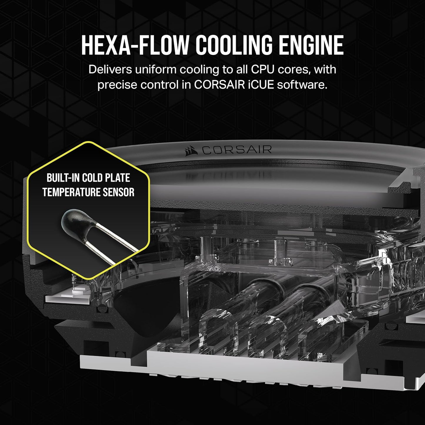 CORSAIR XC7 RGB Elite LCD CPU Water Block – 480×480 IPS LCD Display – 31 RGB LEDs – USB-C – Intel LGA 1700 & AMD AM5 – Custom Loop CPU Cooler