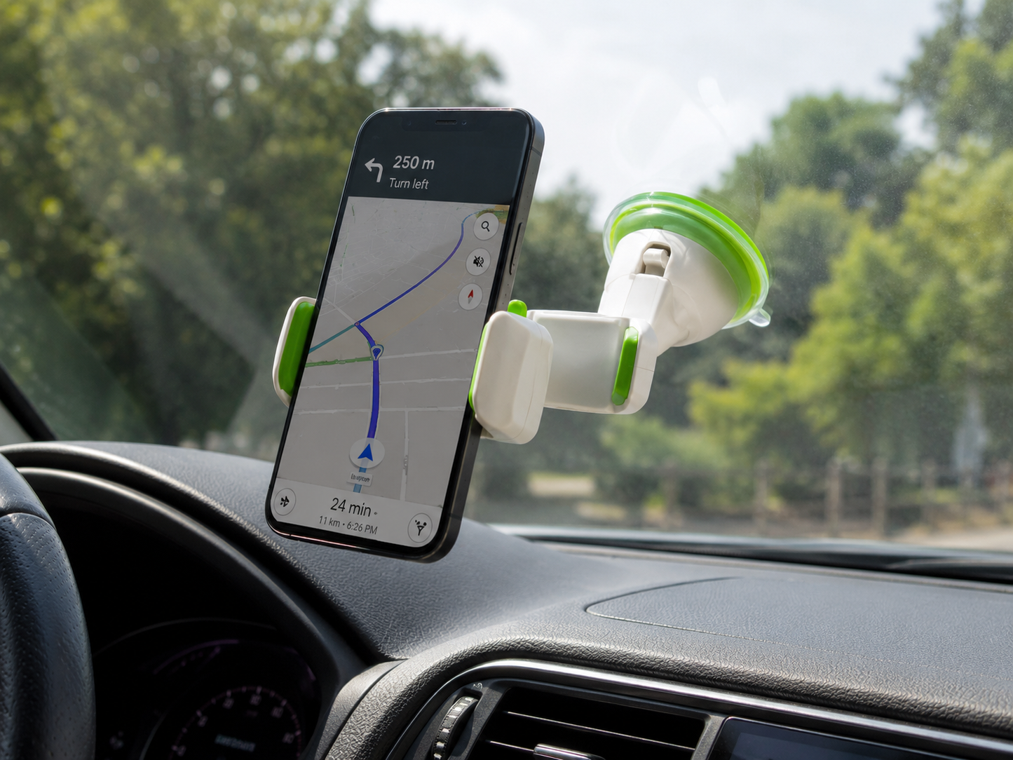 Silicone Suction Mobile Holder | Strong Grip Dashboard & Glass Mount