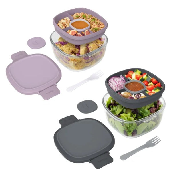 Bentgo Glass Salad Container, 2-pack - PuriLite