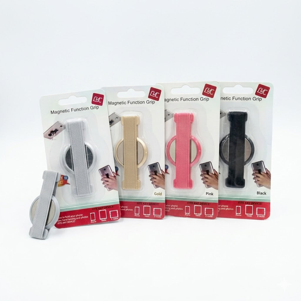 Magnetic Mobile Grip | Hand-Held Phone Holder with Strong Magnetic Support