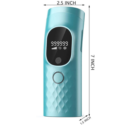 Laser Hair Removal for Women and Men - Permanent Painless Ice Cooling IPL Device Remover Machine with Shaver, Goggles, 999,999 Flashes for Body and Face, Corded