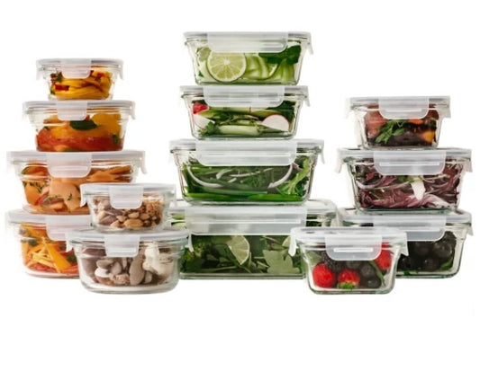Glasslock Food Storage Set, 28-piece