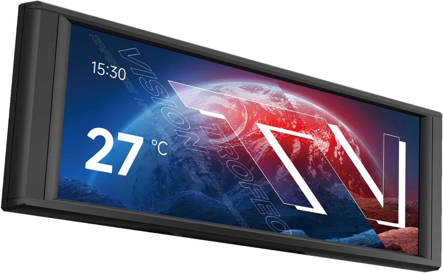 Thermalright Trofeo Vision LCD Case Sub-Display – 6.86″ Full-Color IPS Screen – 1280×480 Resolution – Magnetic Mount – DIY System Monitoring & Custom Themes - PuriLite