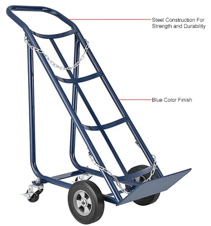 Global Industrial™ Tilt Back Cylinder Hand Truck, 800 Lb Capacity