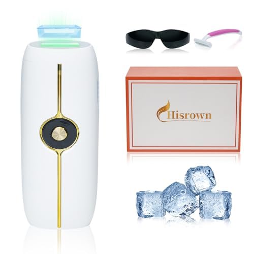 Real Sapphire Painless IPL Laser Hair Removal With 5℃ Ice Cooling For Women Men,Permanent Facial Hair Removal Device At Home, Alternative to Salon Hair Removal For Face, Body, Leg, Arm, Bikini
