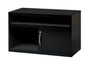 Interion® 36" Low Credenza with Door - Black - PuriLite