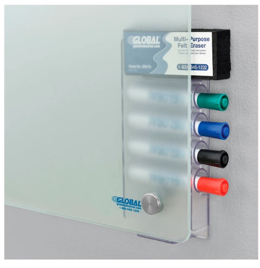 Global Industrial™ Frosted Glass Dry Erase Board, 60"W x 48"H