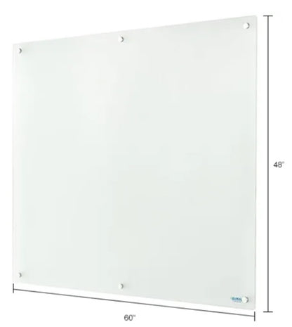 Global Industrial™ Frosted Glass Dry Erase Board, 60"W x 48"H