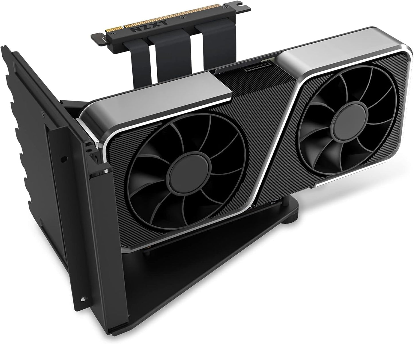 NZXT Vertical GPU Mounting Kit – PCIe 4.0 x16 Riser Cable 175mm – Heavy-Duty Steel GPU Holder – Anti-Sag Vertical Graphics Card Bracket - PuriLite