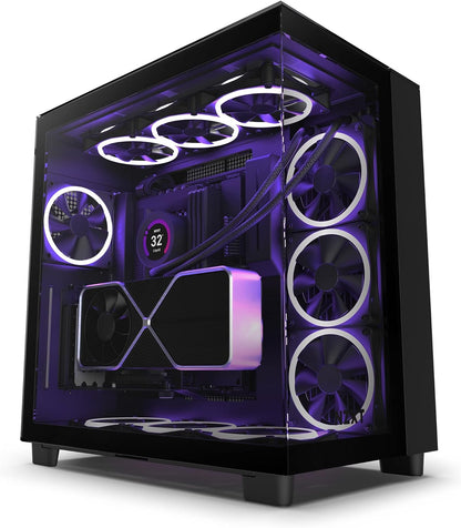 NZXT Vertical GPU Mounting Kit – PCIe 4.0 x16 Riser Cable 175mm – Heavy-Duty Steel GPU Holder – Anti-Sag Vertical Graphics Card Bracket - PuriLite