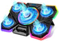 Laptop Cooling Pad, Gaming Laptop Cooler with 5 Quiet Fans and LED Lights (One-Click Close), Laptop Fan Cooling Pad Fits 12-17 Inch Laptop, 7 Adjustable Height