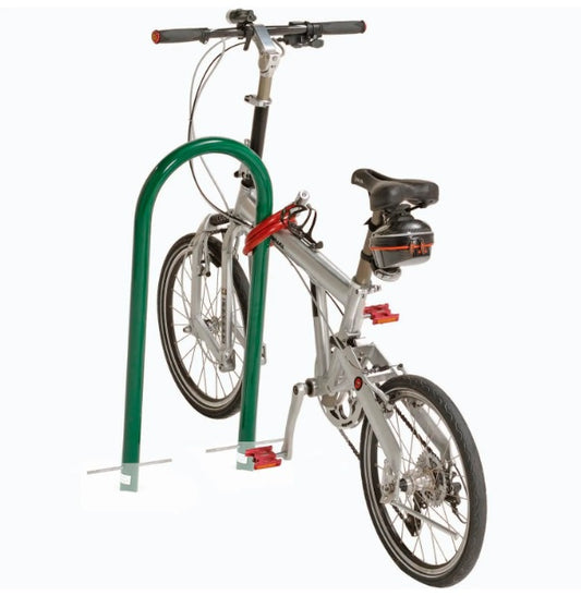 Global Industrial™ U-Rack Bike Rack, 2-Bike Capacity, Below Ground Mount, Green