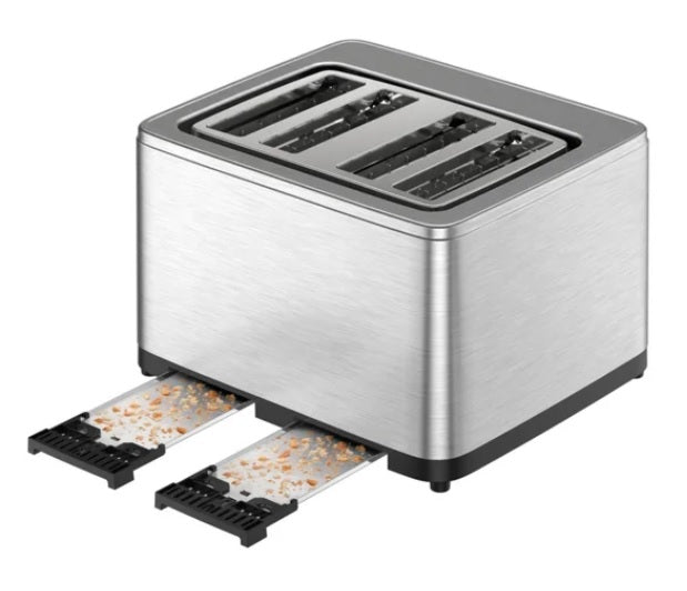 T-fal 4 Slice Digital Toaster, Stainless Steel - PuriLite