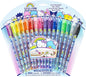 Hello Kitty Glitter Body Art Pen Set 16 Colors Non-Toxic Gel Pens for Teens Parties and Makeovers - PuriLite