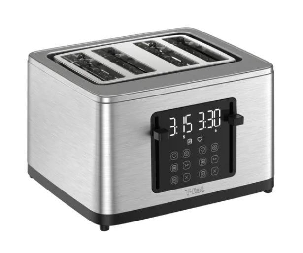 T-fal 4 Slice Digital Toaster, Stainless Steel - PuriLite