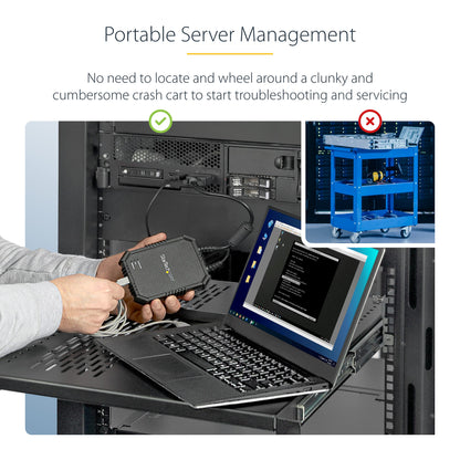 Laptop-to-Server KVM Console with Rugged Housing - TAA