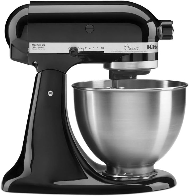 KitchenAid Classic Series 4.5-Quart Tilt-Head Stand Mixer, Onyx Black, K45SSOB