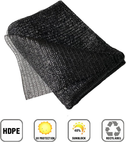 Garden Expert 10ft x 15ft 50% Black Sun Shade Net Plant Mesh Shade Cloth Sunblock UV Resistant Netting for Greenhouse&Garden