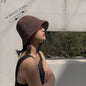 Women's Straw Sun Hat Hand-Woven Packable Beach Bucket Hat Summer Floppy UV Protection Hat
