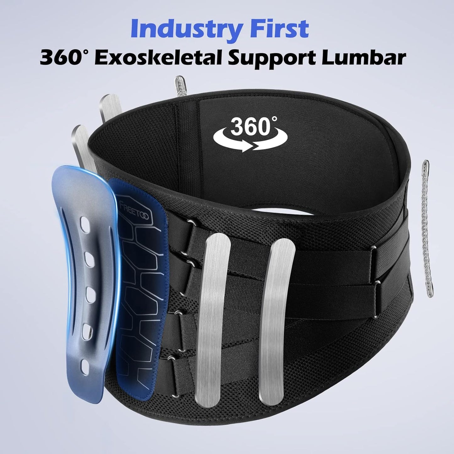 Back Support Belt for Lower Back Pain Relief, Medical Grade Back Brace with Lumbar Pad for Women & Men, Anti-skid Lumbar Support for Herniated Disc, Sciatica M Size(waist:33.4''-40.5'')
