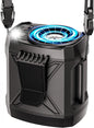 Portable Fan Rechargeable,4 Speeds Strong Airflow Small Fan Waist,Battery Powered Mini Fan Handheld,Neck Fan for Travel Camping Outdoor Jobsite,Camping Essentials Personal Fan Wearable-Black
