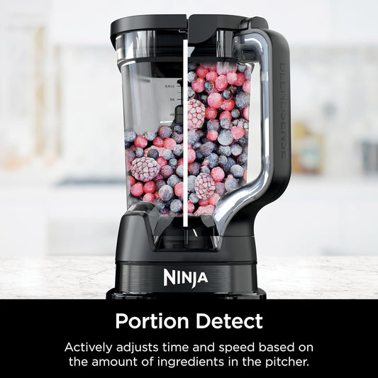 Ninja Detect Power Blender + Personal Single-Serve, BlendSense Technology, For Smoothies, Food and More, Compact Kitchen Countertop, 1700 P-Watts, 72 oz. Pitcher, 24 oz. Cup, TB300C (Canadian Version) - PuriLite