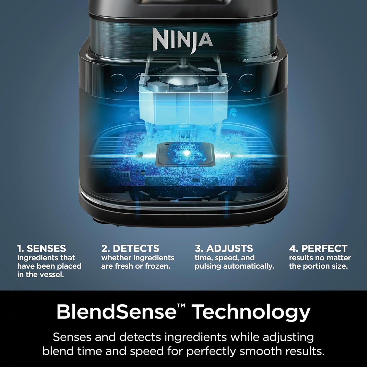Ninja Detect Power Blender + Personal Single-Serve, BlendSense Technology, For Smoothies, Food and More, Compact Kitchen Countertop, 1700 P-Watts, 72 oz. Pitcher, 24 oz. Cup, TB300C (Canadian Version)