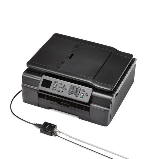 10/100Mbps Ethernet to USB 2.0 Network LPR Print Server - PuriLite