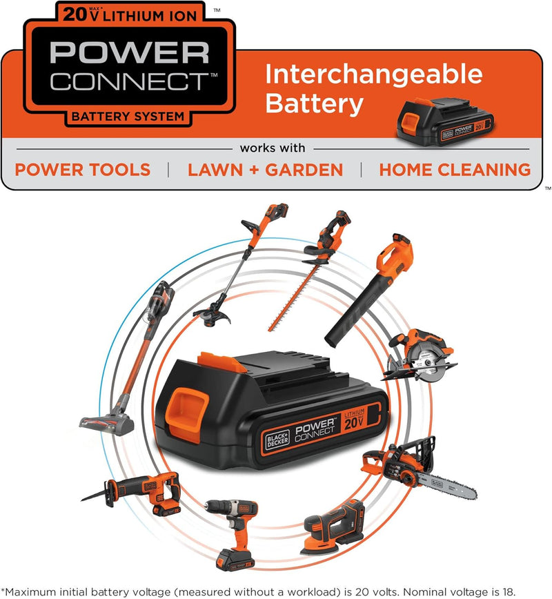 BLACK+DECKER 20V Battery, 4.0 Ah Lithium-Ion Battery Pack, 20-volt (LB2X4020-OPE)