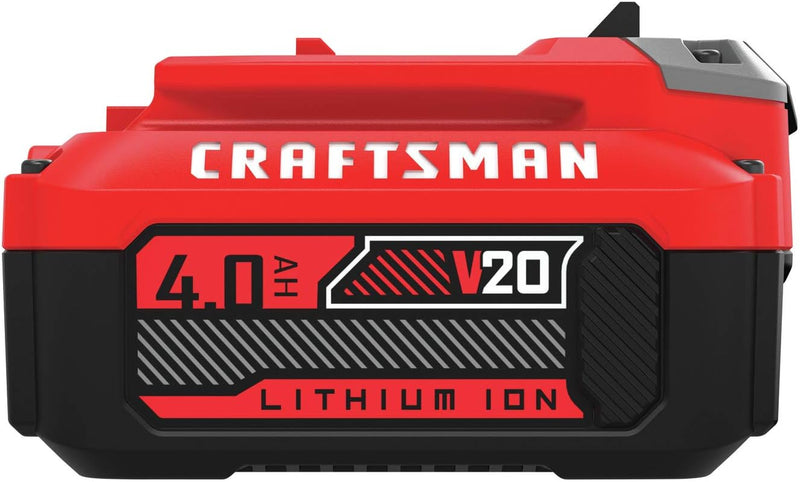 CRAFTSMAN V20 Lithium Ion Battery, 4.0-Amp Hour, 2 Pack (CMCB204-2)