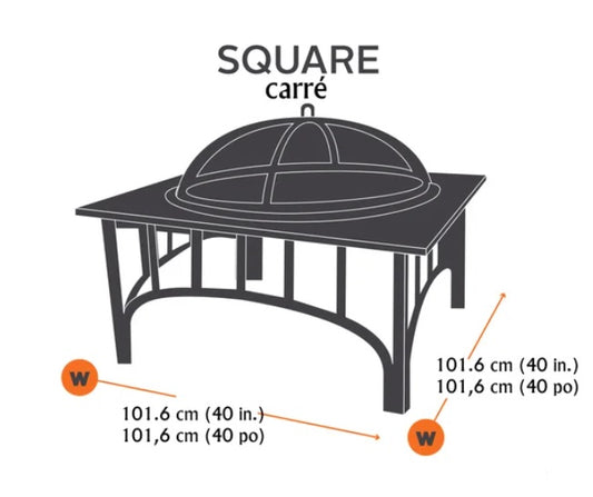 Classic Accessories Ravenna Fire Pit Covers - PuriLite