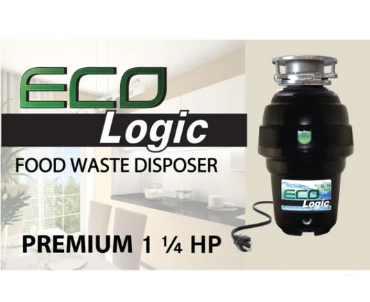 Eco-Logic 10 Premium Food Waste Disposer with 3-bolt Mount - PuriLite