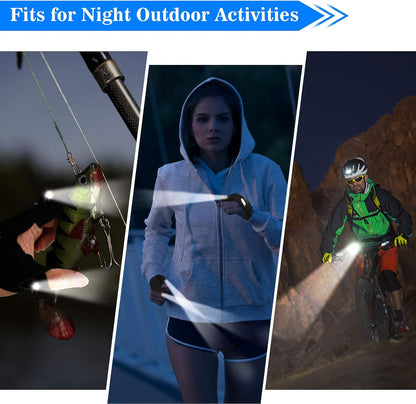 LED Flashlight Gloves for Men & Women – Hands-Free Finger Light Gloves for Fishing, Camping, DIY, Repairs, Night Work - PuriLite