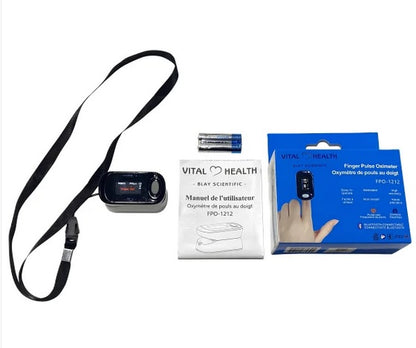 Vital Health Fingertip Pulse Oximeter with Bluetooth