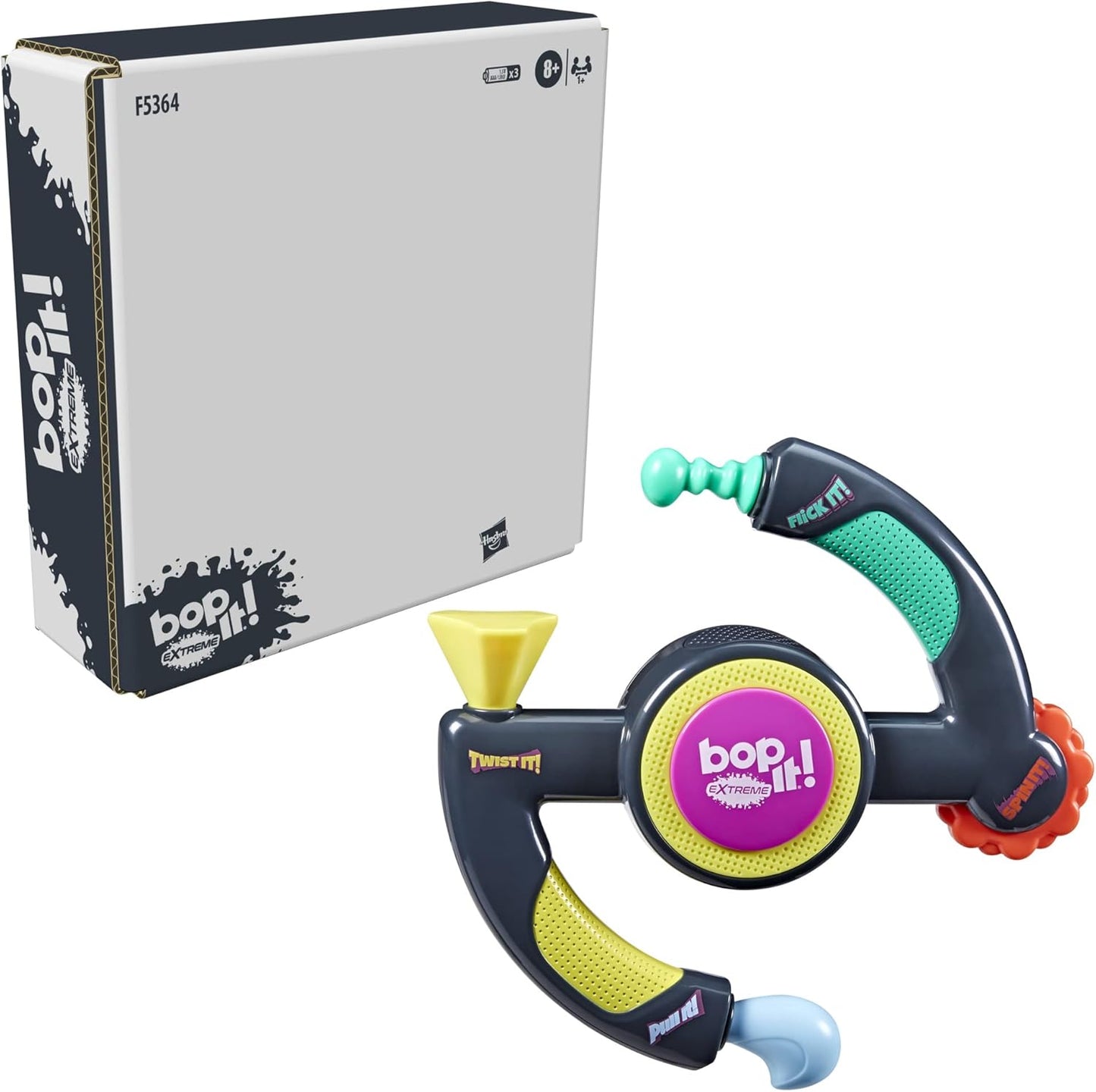 Bop It! Extreme Electronic Game – Fast-Paced Interactive Party Game – 4 Play Modes – One-On-One Challenge - PuriLite