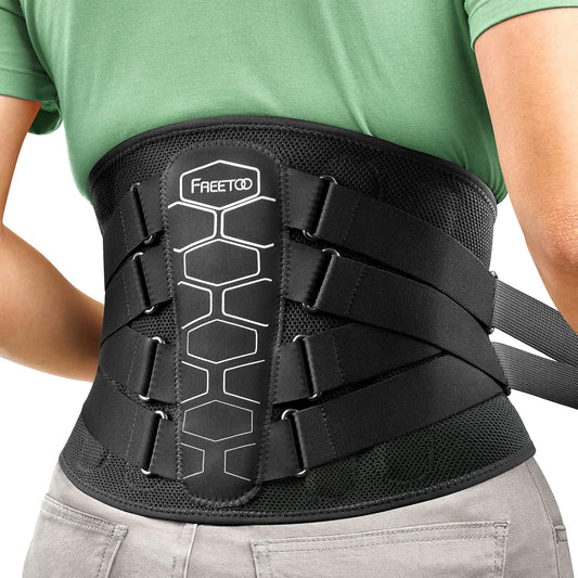 Back Support Belt for Lower Back Pain Relief, Medical Grade Back Brace with Lumbar Pad for Women & Men, Anti-skid Lumbar Support for Herniated Disc, Sciatica M Size(waist:33.4''-40.5'')