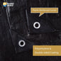 GUARD SHIELD Tarps Heavy Duty Waterproof 10x12 Feet Black Poly Tarp Cover Outdoor Thick UV Resistant Tarpaulin with Grommets 10mil
