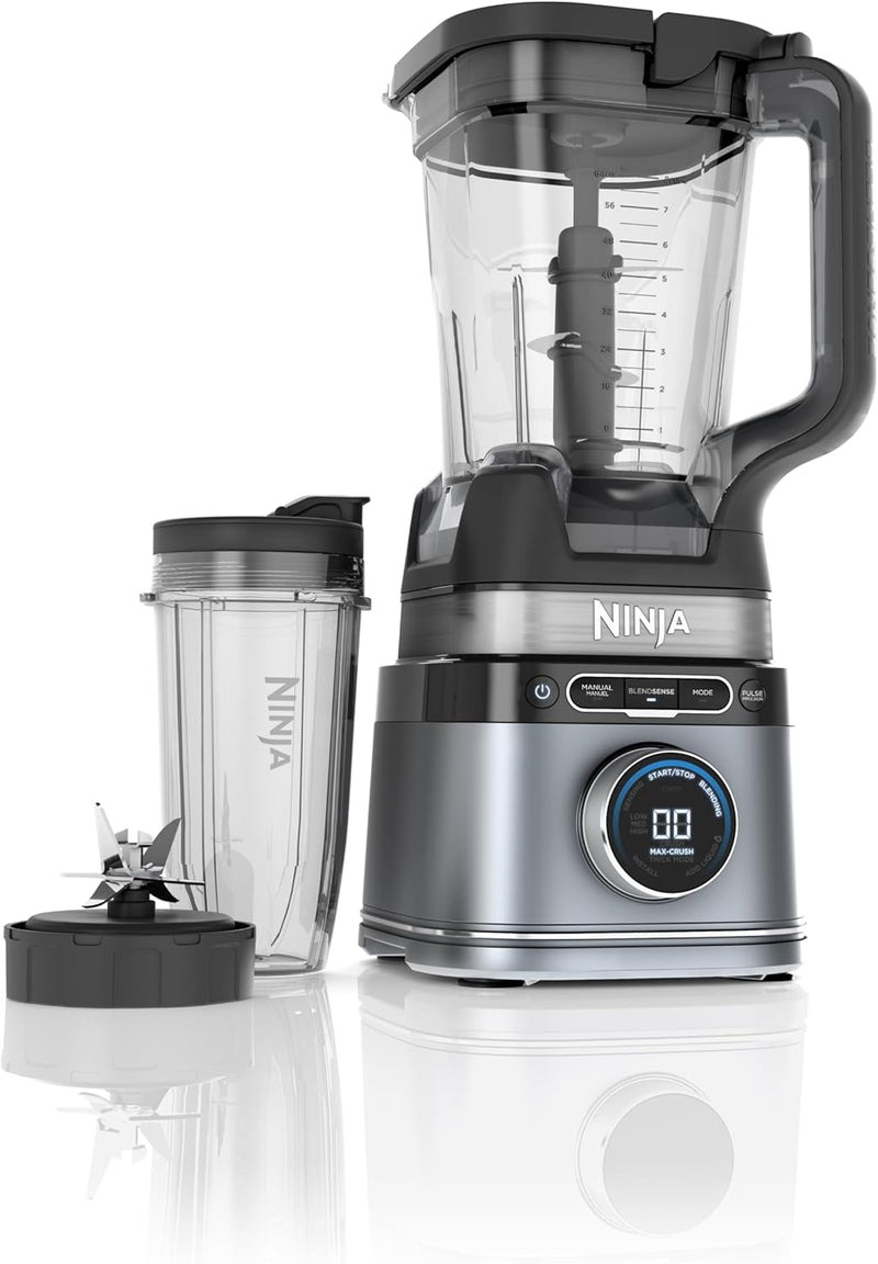 Ninja Detect Power Blender + Personal Single-Serve, BlendSense Technology, For Smoothies, Food and More, Compact Kitchen Countertop, 1700 P-Watts, 72 oz. Pitcher, 24 oz. Cup, TB300C (Canadian Version)