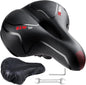 Bike Seat, Comfortable Bicycle Seat Cushion for Men Women, Waterproof Soft Gel Bike Saddle with Ergonomic Zone Concept, Fit for BMX, MTB & Road Bike
