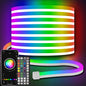 AILBTON Led Neon Rope Lights 32.8Ft,Control with App/Remote,Flexible Led Rope Lights,Multiple Modes,IP65 Outdoor RGB Neon Lights Waterproof,Music Sync Gaming Led Neon Strip Lights for Bedroom