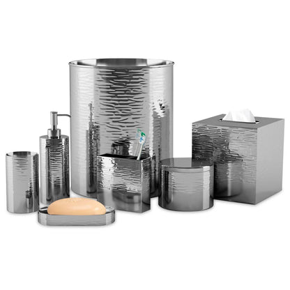 Bathroom Accessory Set | 7-Piece Metal Vanity Organizer