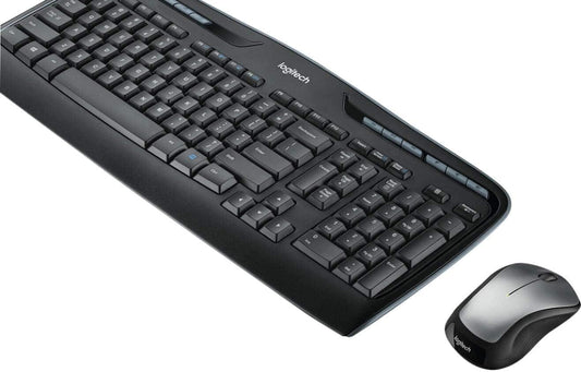 Logitech MK335 Wireless Keyboard and Mouse Combo - Black/Silver - PuriLite