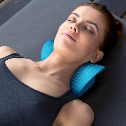 Neck and Shoulder Relaxer, Cervical Traction Device for TMJ Pain Relief and Cervical Spine Alignment, Chiropractic Pillow