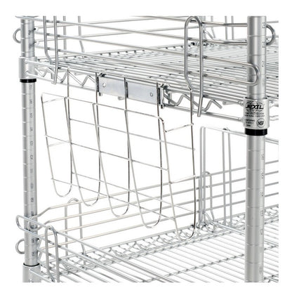 Nexel® 3 Shelf, Chrome To Go Wire Shelving Unit, 24"W x 21"D x 34"H - PuriLite